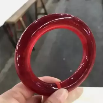 Круглая удочка, натуральный класс A, ледяной браслет из Мьянмы, красный нефрит, нефрит, браслет 58 мм