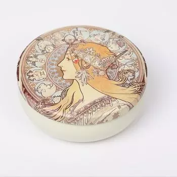 Круглая жестяная коробка для хранения lyybx