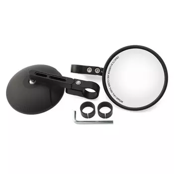 Круглое зеркало для мотоцикла, универсальные регулируемые зеркала заднего вида, алюминиевые боковые зеркала заднего вида с ЧПУ, комплект аксессуаров для мотоциклов
