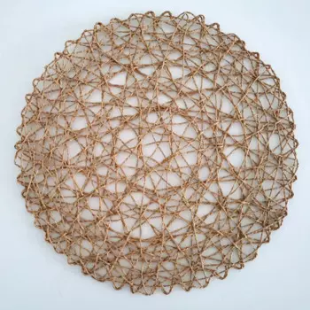 Круглые коврики для стола из бумажной веревки