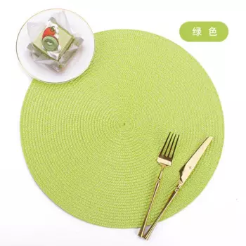 Круглые льняные коврики для стола