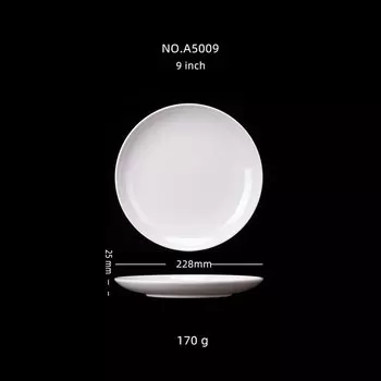 Круглые меламиновые тарелки UOSU белые