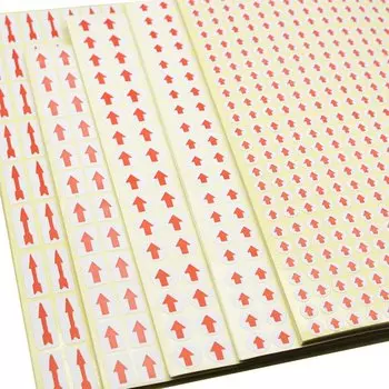 Круглые наклейки Coupleasy с красной стрелкой