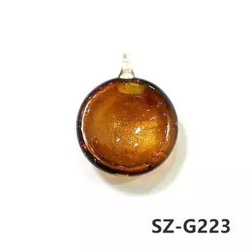 Круглые стеклянные кулоны JSSMTLP