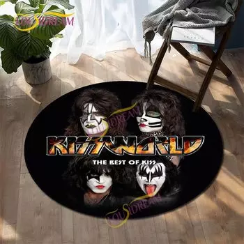 Круглый антискользящий ковер LOUSIDREAM из полиэстера