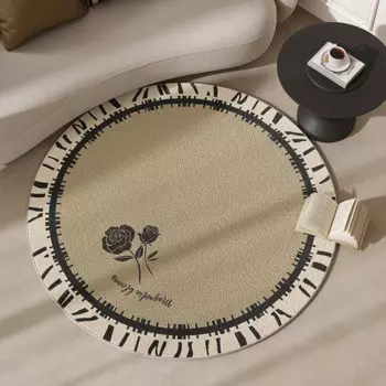 Круглый Декоративный ворсистый ковер из кашемира, имитация мягкой подушки, 100 Х100 см, для спальни, гостиницы, гостиной