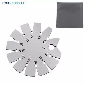 Круглый калибр TONGFENGLH для измерения толщины 15-120 градусов