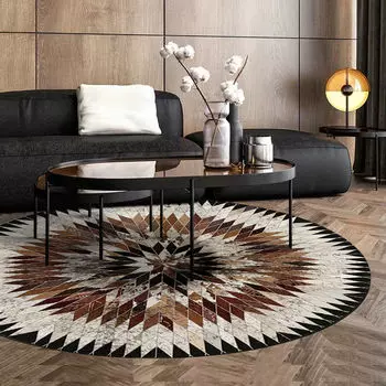 Круглый ковер для спальни