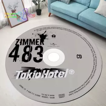 Круглый коврик LOUSIDREAM черный