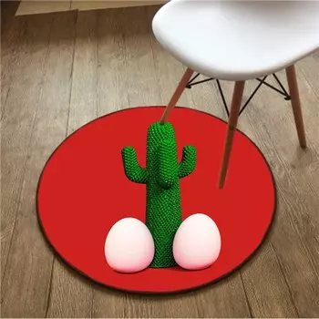 Круглый коврик Wave Risk из полиэстера