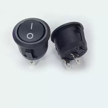 20 шт./лот Круглый кулисный переключатель лодки 2Pin 2P 2-позиционный 6A/250 В Красный/черный/Белый 20 мм
