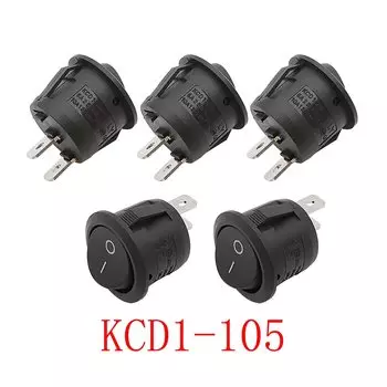 Круглый кулисный переключатель LOCHEUK KCD1-105 20 мм 5 шт.