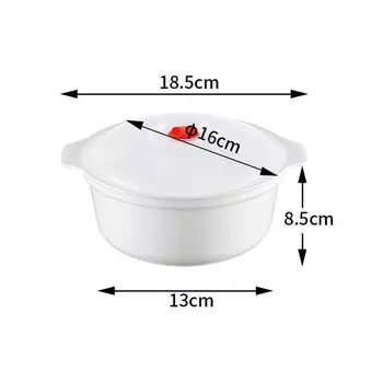 Круглый ланч-бокс foundtwo белый полипропилен