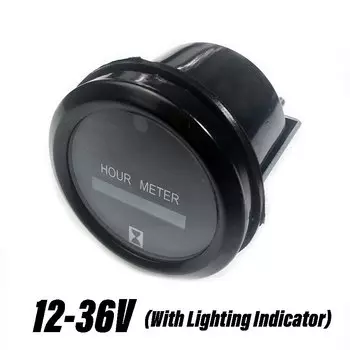 Круглый механический моточасов, 12 В, 36 В постоянного тока, счетчик часов, таймер, автомобильный, лодочный генератор, дизельный, бензиновый двигатель, LY-748