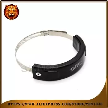 Круглый Овальный глушитель для мотоцикла KTM 690 SMC, защитная крышка для выхлопных газов, круглый черный логотип 100 мм-140 мм