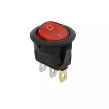 Круглый переключатель ВКЛ/ВЫКЛ с подсветкой KCD 20A