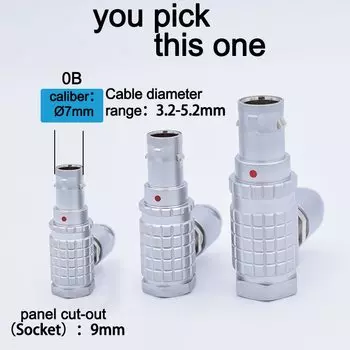 Круглый самозащелкивающийся разъем Bconnector FHG