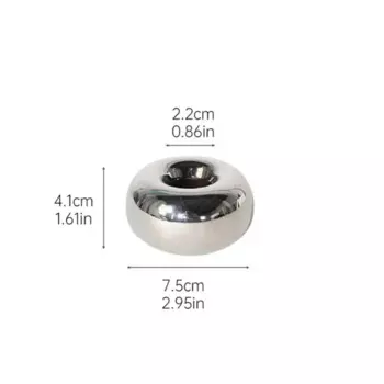 Круглый серебряный подсвечник ZINBOOM