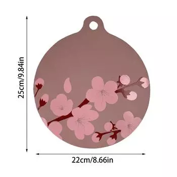 Круглый силиконовый коврик для индукционной плиты