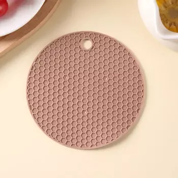 Круглый силиконовый коврик для стола