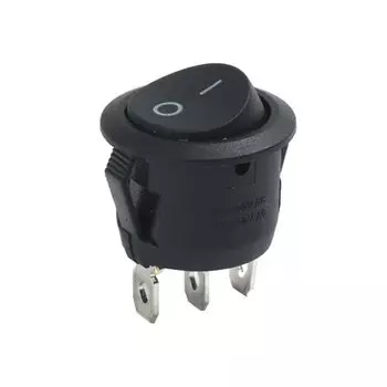 Круглый тумблер YQSiNYUE красный черный белый 6A 250V 10A 125V