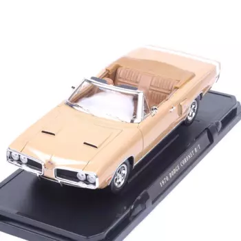 Крупногабаритный классический автомобиль Yatming в масштабе 1:18 1970 Dodge Coronet R/T, модель автомобиля из металла под давлением, игрушечная машинка, золотой подарок