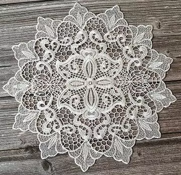 Кружевная подставка для стола из полиэстера и хлопка