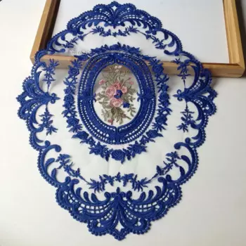 Кружевной коврик для стола Хаки 30x42 см