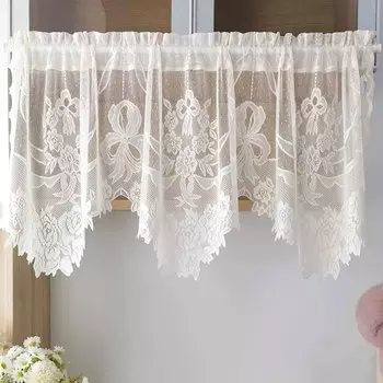 Кружевные шторы Тияна, бежевые