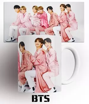 Кружка БТС/К-ПОП/КПОП/BTS/K-POP/музыка/КР161271/330 мл