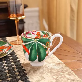 Кружка из керамики "тропический лес"