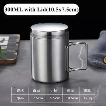 Кружка из нержавеющей стали 200/300/400 мл