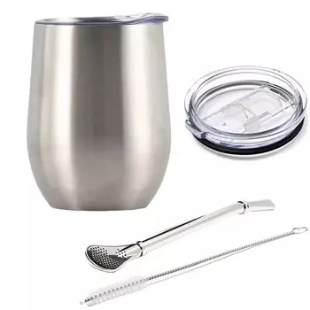 Кружка из нержавеющей стали Yerba Mate 12 унций