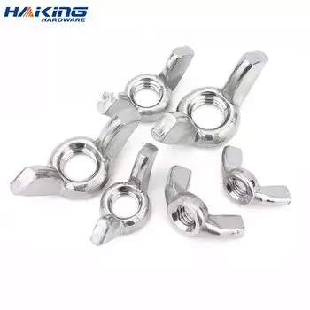 Крыльчатые гайки-бабочки M3-M12, нержавеющая сталь, оцинкованные, 10 шт.