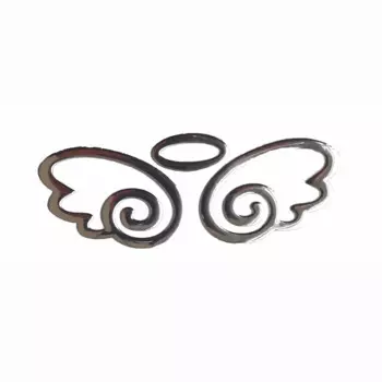 Крыло ангела 3D наклейка на автомобиль мягкий ПВХ хромированная эмблема значок автостайлинг украшения наклейка наклейка для логотипа автомобиля