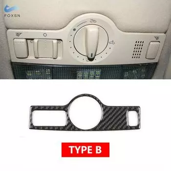 Крыша автомобиля для VW Golf 4 Jetta Bora MK4 R32 GTI 1999-2004, лампа для чтения, панель управления, рамка, крышка, отделка из углеродного волокна, аксессуары