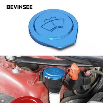Крышка бачка омывающей жидкости BEVINSEE, алюминиевая крышка для BMW E90 E92 E91 E93 E82 E88 E81 E87 X1 E84, замена 61667264145