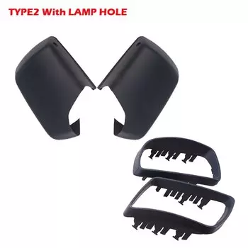 Крышка бокового зеркала с рамкой, матовая, черная, для BMW E53 X5 2000-2006