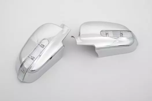 Крышка бокового зеркала со светодиодный подсветкой для Chevrolet Lacetti / Optra 06-09, хромированная