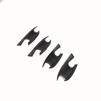 Крышка чаши дверной ручки автомобиля, накладка на лицевую панель для Kia Seltos 2019 2020 2021 2022, ABS хром/углеродное волокно, внешние аксессуары