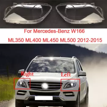 Крышка для автомобильной фары Mercedes Benz ML 350 400 450 500 2012-2015, автомобильные запчасти, прозрачная оболочка, стекло для фары, автомобильные аксессуары