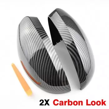 Крышка для боковых крыльев зеркал для VW Tiguan MK1 Sharan для Skoda Yeti (Carbon Look) 2009 2010 2011 2012 2013 2014 2015 Замена