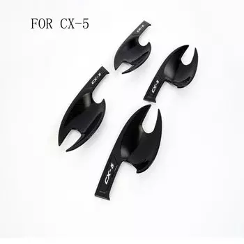 Крышка для дверной ручки с умным отверстием из АБС-пластика, обшивка для ручки Mazda CX-5 CX5 2012-2016 2017 2018 2019 2020 2021, аксессуары