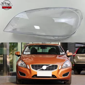 Крышка для фары для Volvo S60 V60 2009-2013, прозрачная маска, корпус для фары, сменный оригинальный абажур из оргстекла