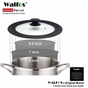 Крышка для кастрюли Walfos из закаленного стекла