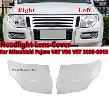 Крышка для правой и левой фары автомобиля, крышка для фары, абажур, оболочка для Mitsubishi Pajero V87 V93 V97 2005-2018, крышка для фары, оболочка
