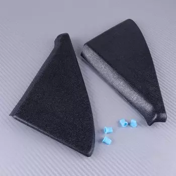 Крышка дверного зеркала DWCX 191837994, черная, АБС-пластик, треугольная, с зажимами 191837993, подходит для VW Golf Jetta GTI GLI MK2