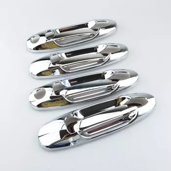 Крышка дверной ручки для Toyota Land Cruiser 100 LC100 Lexus LX470 1998-2007, вставка в чашу, хромированная отделка, аксессуары для стайлинга автомобиля