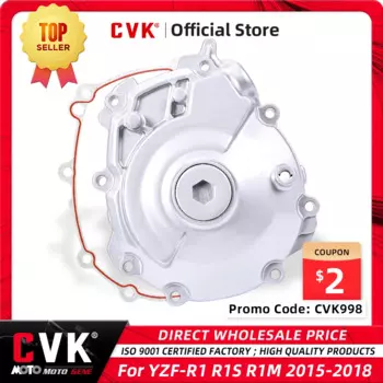 Крышка двигателя CVK, крышка статора двигателя, Картер, катушка, боковая оболочка, прокладка для YAMAHA YZF-R1 YZF R1 S R1S R1M 2015 2016 2017 2018