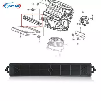 Крышка фильтра кондиционера MTAP для HONDA ACCORD 2014 ~ 2018 для CIVIC 2012 ~ 2015 для CRV Крышка салонного фильтра кондиционера